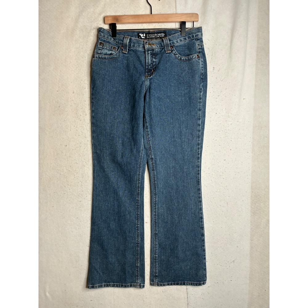 Rockies Relaxed Low Rise Jeans Medium Wash Bootcut Cotton 10R RB81874071